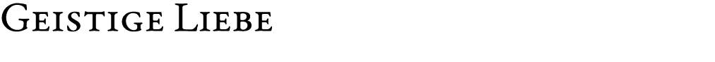 Geistige Liebe